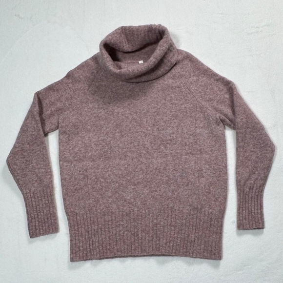 Babaton Plutarch Sweater Wool-blend Oversized Turtleneck Dusty Pink Size XS - Picture 6 of 15